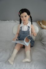 AXBDOLL 110cm GB10# Silicone+TPE Mini Sex Doll Cute Love Dolls