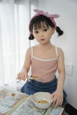 AXBDOLL 110cm GB17# Silicone+TPE Mini Sex Doll Cute Love Dolls