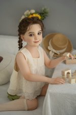 AXBDOLL 110cm GB20# Silicone+TPE Mini Sex Doll Cute Love Dolls