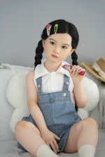 AXBDOLL 110cm GB10# Silicone+TPE Mini Sex Doll Cute Love Dolls