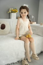 AXBDOLL 110cm GB20# Silicone+TPE Mini Sex Doll Cute Love Dolls