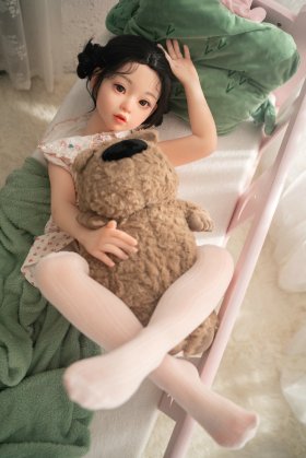 AXBDOLL 110cm G58# Silicone+TPE Mini Sex Doll Cute Love Dolls
