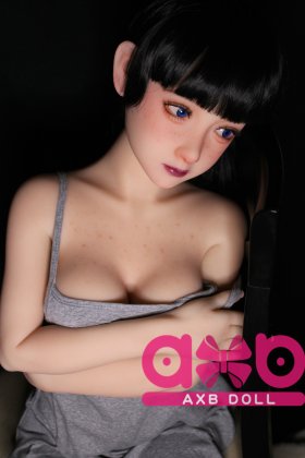 AXBDOLL 130cm A133# TPE Big Breast Love Doll With Fredkle Makeup