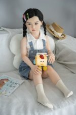 AXBDOLL 110cm GB10# Silicone+TPE Mini Sex Doll Cute Love Dolls