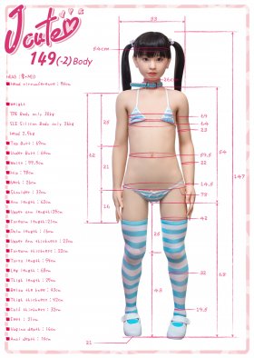 JCUTEDOLL 149cm AGD01# Silicone Love Doll Life Size Sex Doll 澪