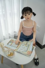 AXBDOLL 110cm GB17# Silicone+TPE Mini Sex Doll Cute Love Dolls