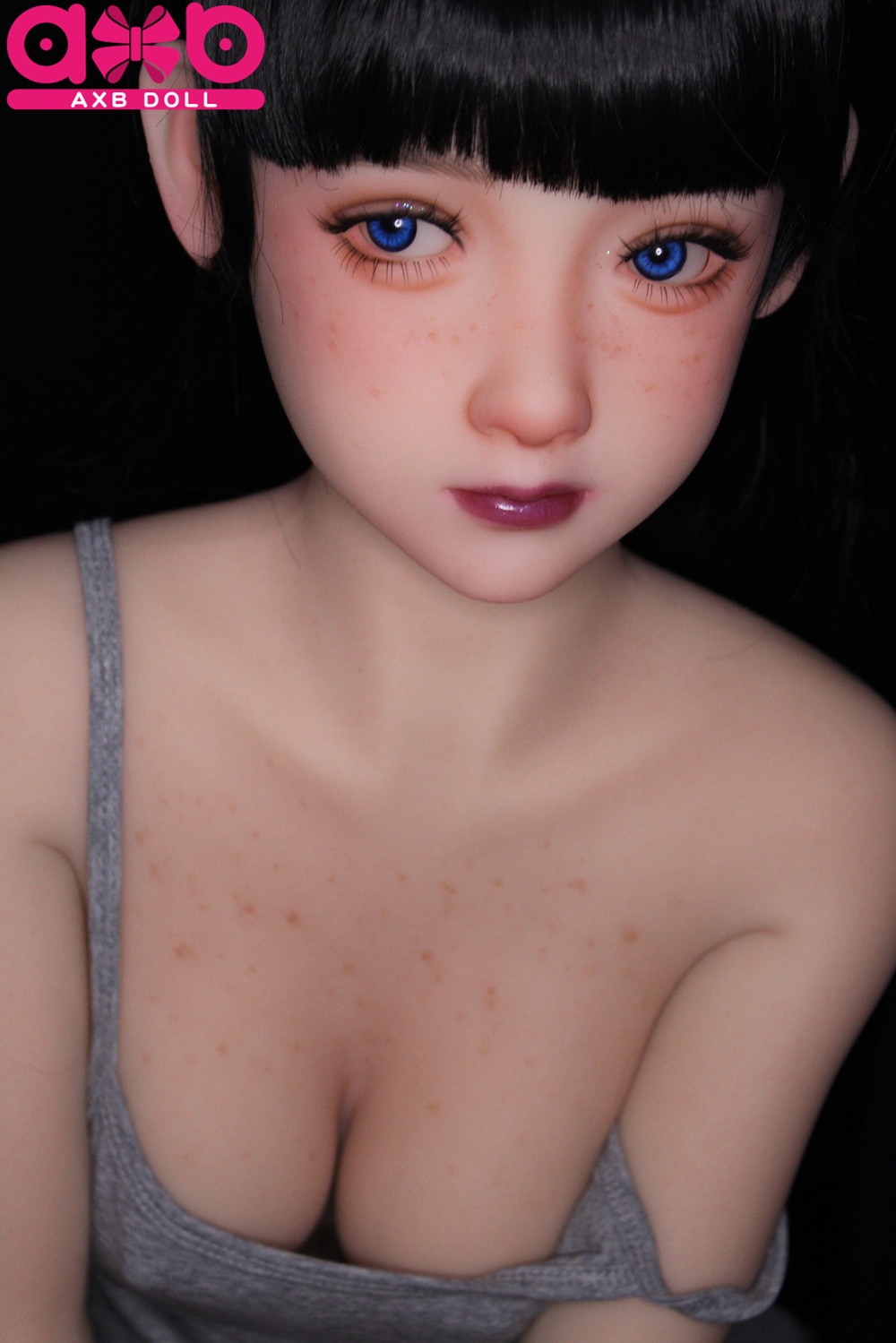 AXBDOLL 130cm A133# TPE Big Breast Love Doll With Fredkle Makeup - Click Image to Close