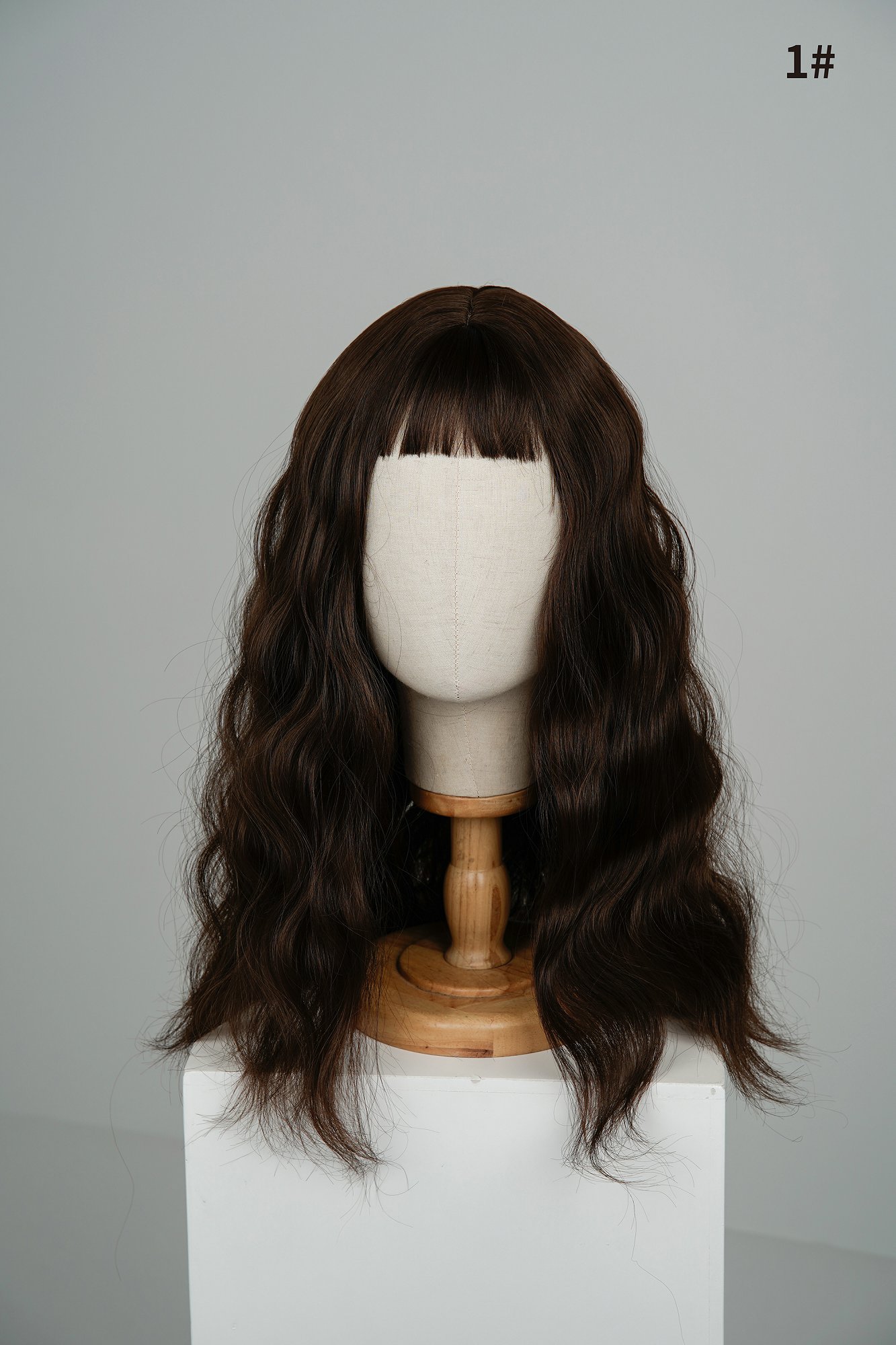 AXBDOLL silicone doll wig 1# - Click Image to Close